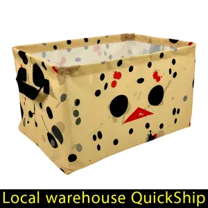 Pale Yellow Geometric Printed Dirty Clothes Basket Thickened Oxford Fabric Rectangular Storage Basket Extra Large Collapsible Laundry Basket For Bedroom And Bathroom Toy Clothes Storage Laundry Hamper, Shelf Baskets