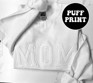 Custom Embossed Sweatshirts, Personalized Gift, Matching Couples Sweatshirts, Puff Print Hoodie, Puff Sweatshirt, Embossed Long Sleeve Shirt Sweatshirt, Hoodie, Tee