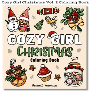 Cozy Girl Christmas Vol. 2 Coloring Book: Bold and Easy Hygge Inspired Designs for Adults and Teens (Cozy Girl Series)