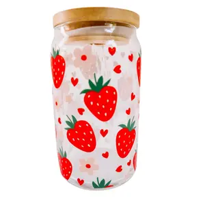 Strawberry Glass Cups