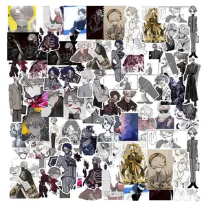 Anime Handsome Young Man Pattern Sticker, 53pcs/pack Waterproof Self Adhesive Decor Paper, Decor Sticker for Greeting Card Water Bottle Laptop Phone