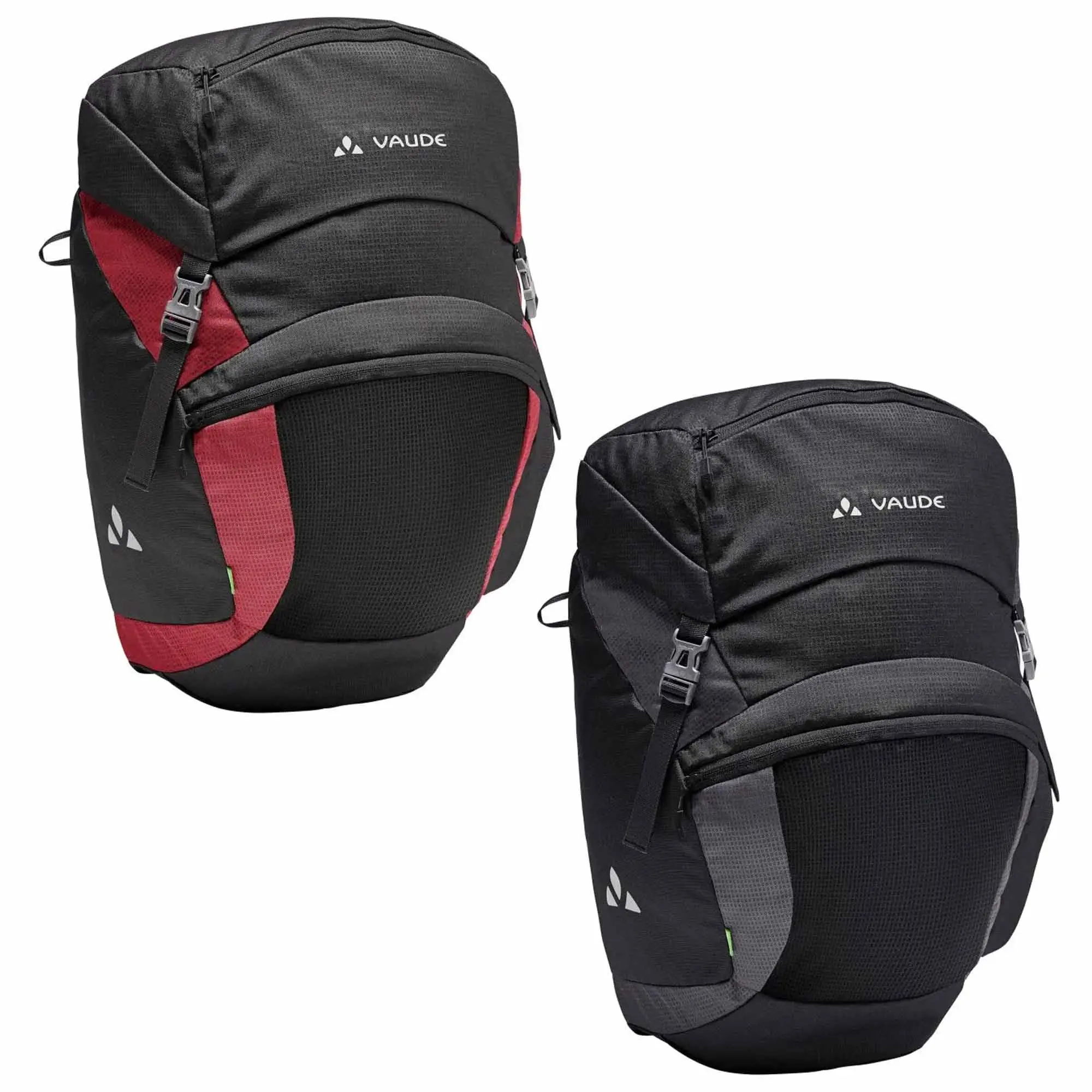 VAUDE OnTour 46L Adjustable Rear Pannier Set for Biking, Water-Repellent with Key Holder and Included Rain Covers, 46 Liters