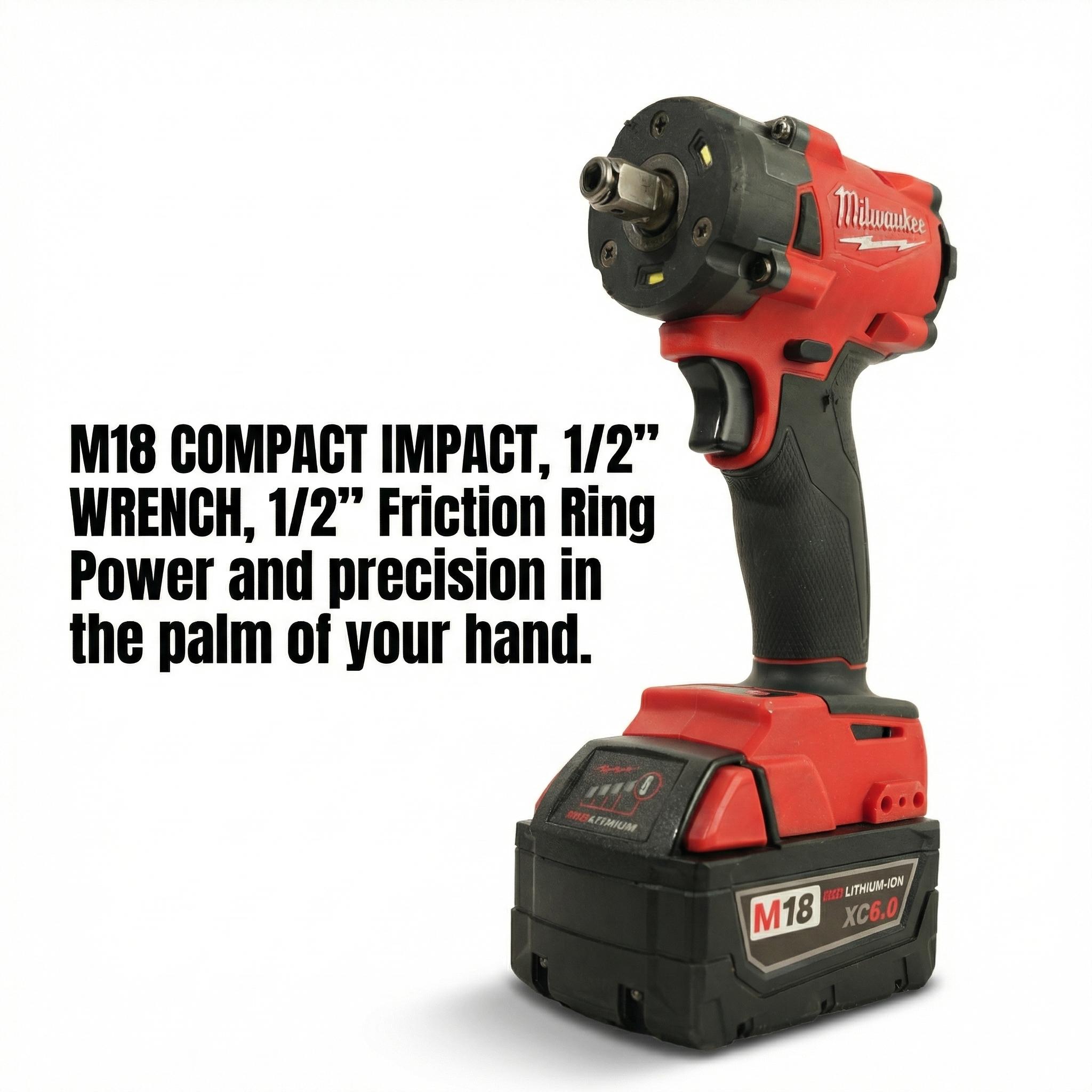 Milwaukee M18 FIW212 high torque impact wrench kit a battery charger mechanical service electric wrench Makita charger