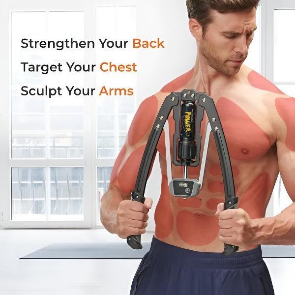 【Featured TikTok Products】HMN Twister Arm Exerciser - Adjustable 22-440lbs Hydraulic Power, Home Chest Expander, Shoulder Muscle Training Fitness Equipment, Arm Enhanced Exercise Strengthener.