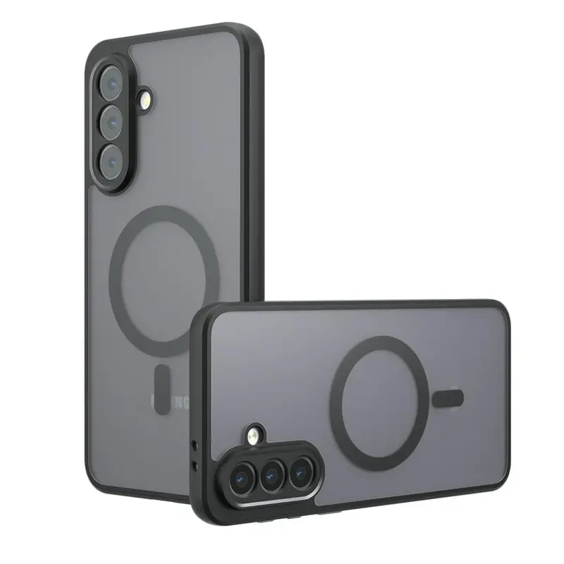 Suitable for Samsung Galaxy A57/A56/55/54/A37/A36/35/34/25/A17/A16/A15/14/A07/06 5G phone protective case with built in magnetic MagSafe shockproof rechargeable car soft phone case anti drop camera protection Anti fall and shock absorbing protective cover