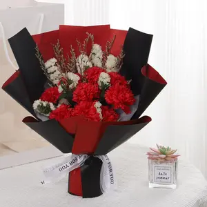 Artificial Soap Rose with Bear Doll, 1 Set Romantic Faux Rose Flower Bouquet, Artificial Flower Arrangements, Home Decoration Bouquet, Home Decor Supplies for Living Room Bedroom Dining Room Wedding Party, Fruit