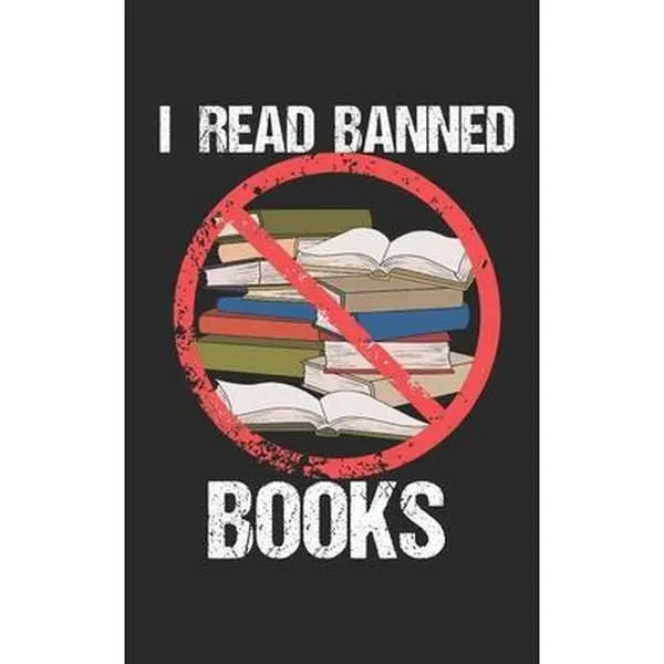 Used Dotted Notebook - "I Read Banned Books" Themed Office/School Stationery, 120 Pages, 5x8 in, Non-Indexed Paperback by Publishers