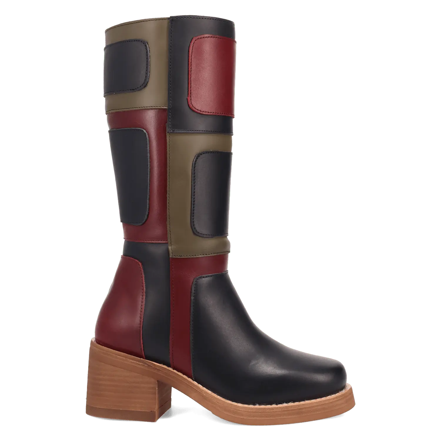 PATCHES LEATHER BOOT