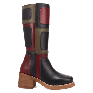 PATCHES LEATHER BOOT