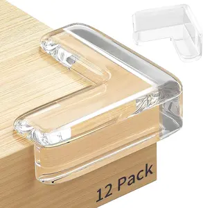 12 Pack Table Protectors, Corner Protector for , Clear Furniture Corner Guards & Edge Safety Bumpers Cushion to Cover  Furniture & Table Edges (12 Count (Pack of 1))