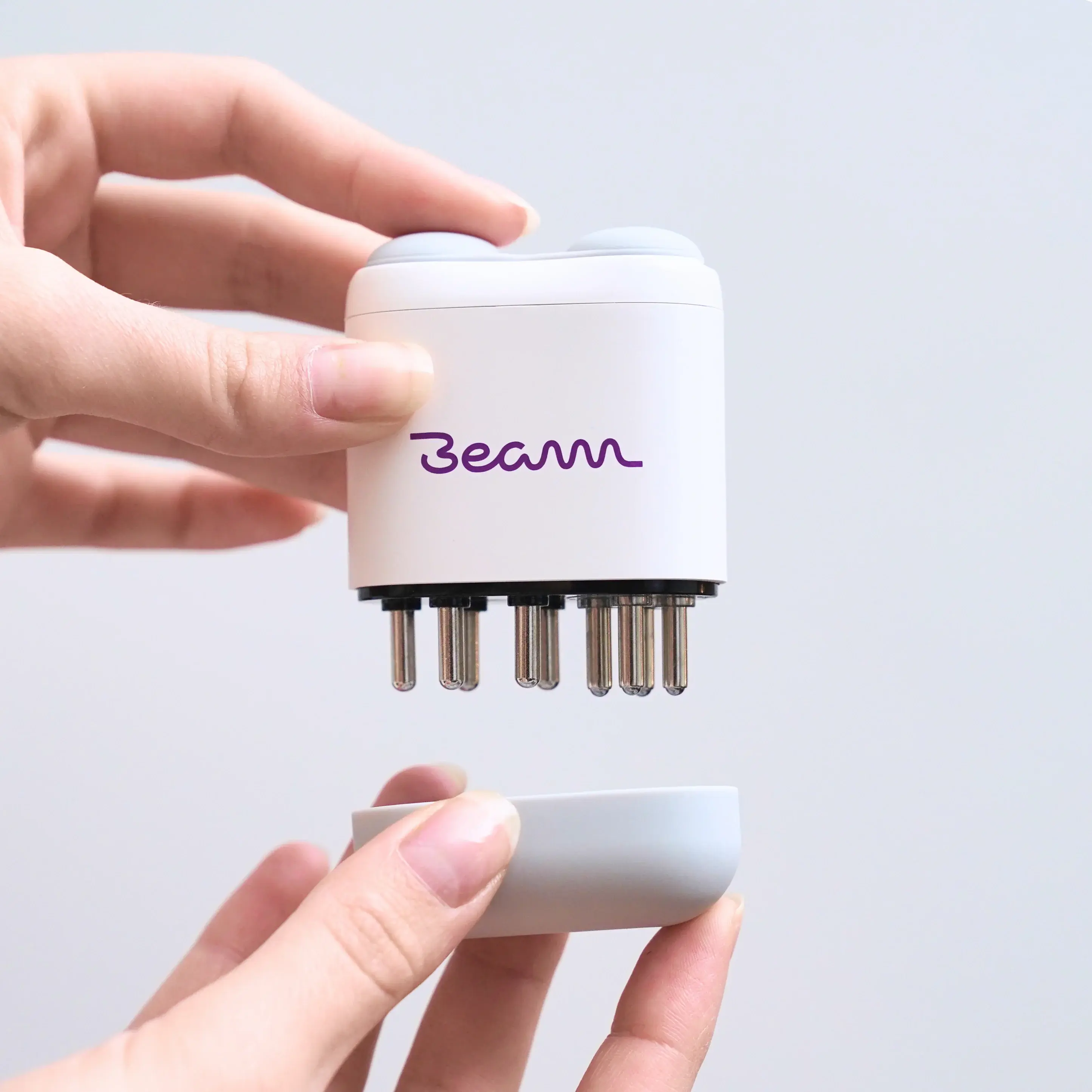 Beam Scalp Massager – LED Portable Electric with Oil Applicator Durable Plastic & Steel Teeth for Hair Growth & Scalp Health