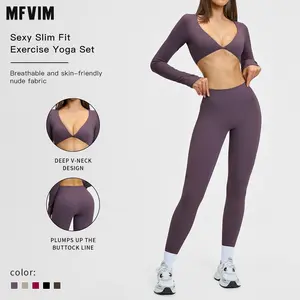 MFVIM Women’s Two-Piece Sports Set, Comfortable Activewear for Fitness and Gym, Athletic Clothing for Everyday Use