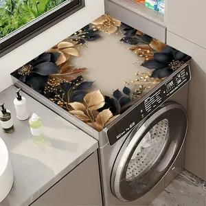 1pc Washing Machine Cover Sun Protection Pad Nordic Style Modern Home Roller Washer Protector, Simple and Stylish Design