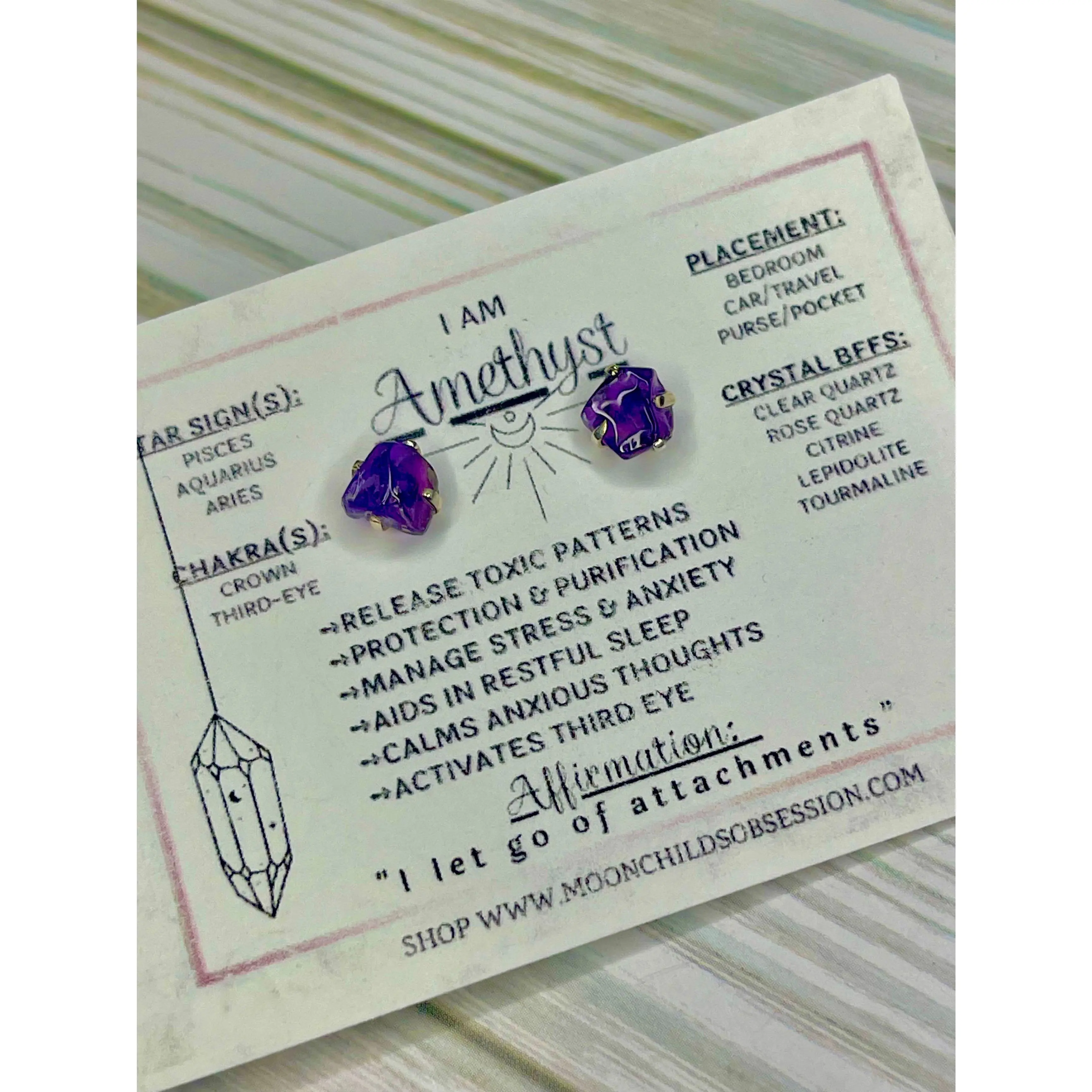Amethyst Sterling Silver Earrings