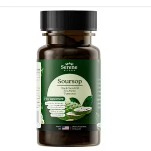 Serene Herbs 17-in-1 Sea Moss Capsules with Irish Seamoss, Black Seed Oil, Ashwagandha, Turmeric & Bladderwrack - Advanced Immunity, Energy & Gut Support - Natural Herbal Supplement - 60 Count