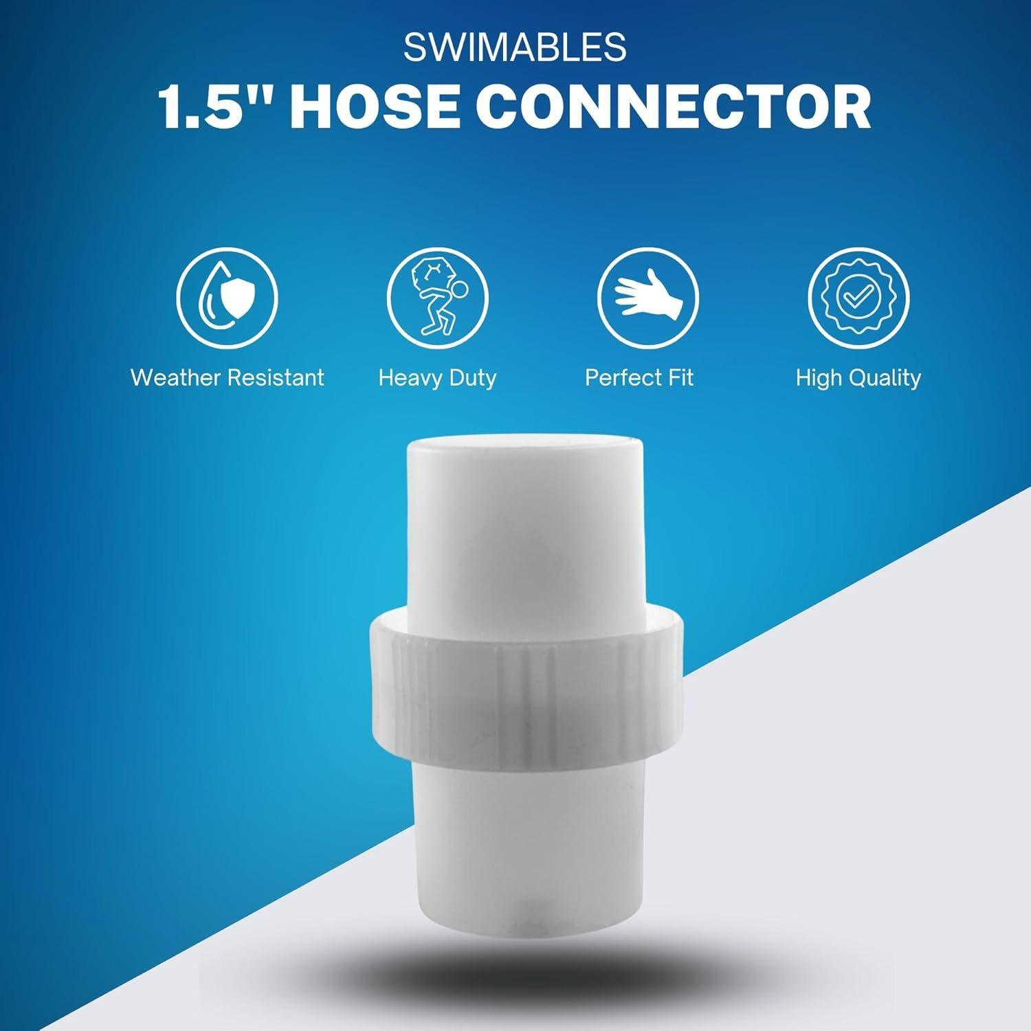 3 pcs 1.5" Pool Cleaner Hose Connector Adapter Replacement Compatible with Hayward AXV092,Automatic Pool Cleaner Hose Connector