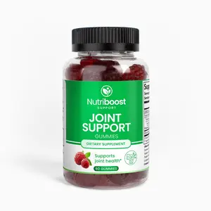 Nutriboost Joint Support Gummies Adult Raspberry Flavor 60 Count Dietary Supplement for Glucosamine & Cartilage Health