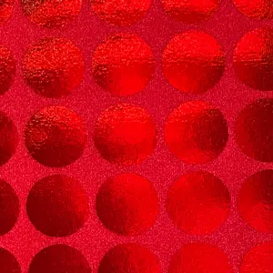 Spandex Palace Reflection Circle Foil Fabric, 4-Way Radiant Kinetic Luxe Material for Dressmaking & Fashion Accessories, Durable Fabric
