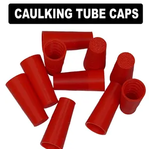 Caulking Tube Caps 10-Pack Prevent Drying & Leaks with Tiny Ridges for Secure Grip and Air Seal