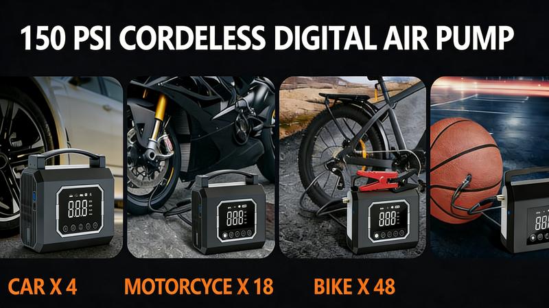 16000 Milliamps, Portable Power Supply, Portable Intelligent Power Supply And Inflation Device, Car Battery Emergency Starter With Tire Inflation Function, 9V/2V Car Battery Emergency Starter, Equipped With LED Lights