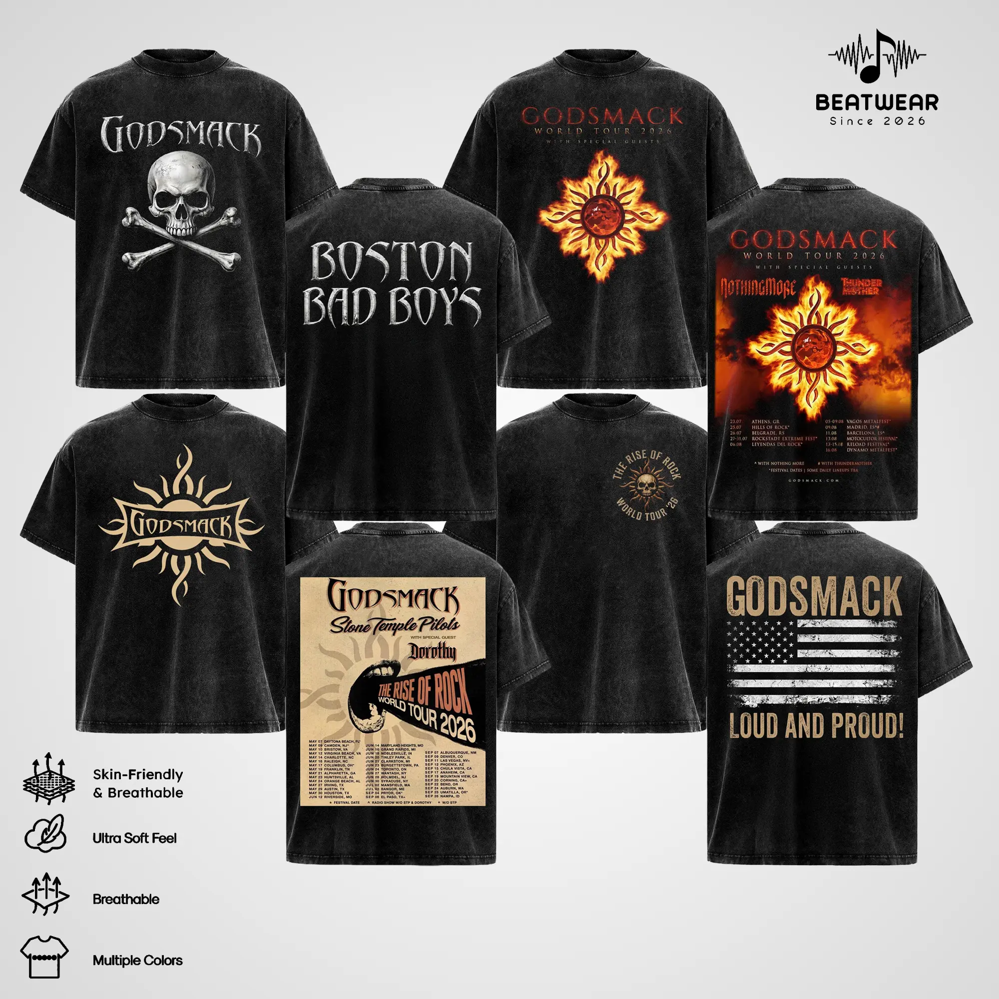 [Collection] Godsmack IV Vintage Washed Shirt – Heavy Metal Rock Band Oversized Graphic T Shirt, Retro Skull Artwork Streetwear Tee, Heavyweight Soft Cotton Unisex Top, Casual Men Women Wear, Gift for Godsmack Fans & Hard Rock Lovers