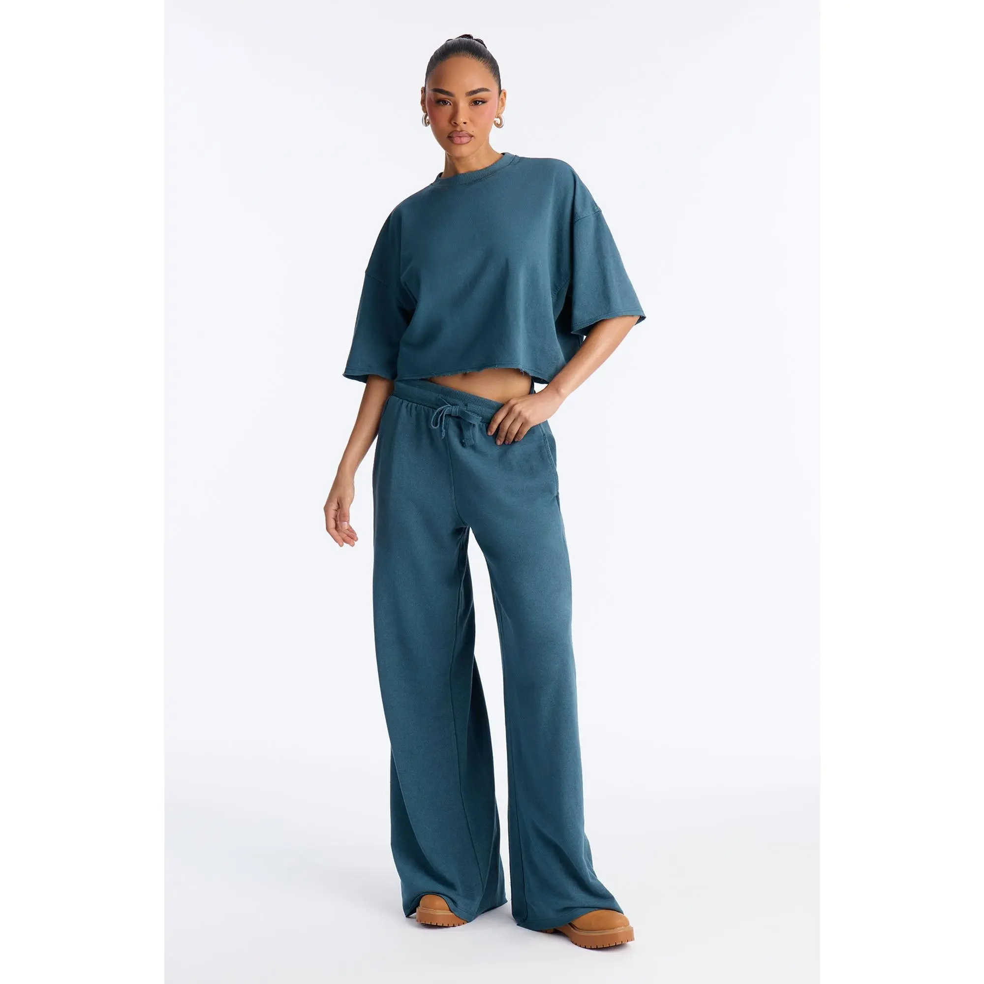 Strollin' Around Pant Set - Teal