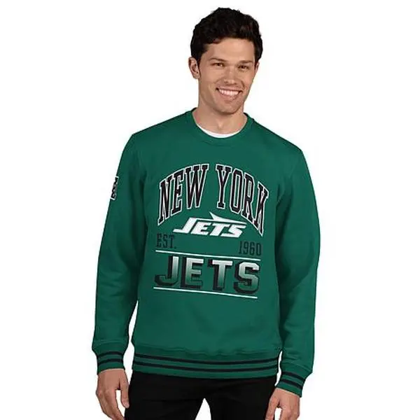 Football Fan Shop Officially Licensed NFL Men's Crew-Neck Fleece Pullover by Glll - Falcons