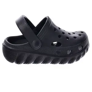 Infants, young children, children's cave shoes, children's Zhongtong, big children's slippers, sandals, home shower shoes, outdoor beach shoes, black, dirt resistant, lightweight, dual-use waterproof, 2026 new style, simple and elegant
