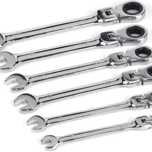 6PCS Ratcheting Wrench Combination Set 8-17mm Adjustable With Storage Rack Metric cordless power tool 6PCS Ratcheting Wrench Combination Set 8-17mm Adjustable With Storage Rack Metric cordless power tool