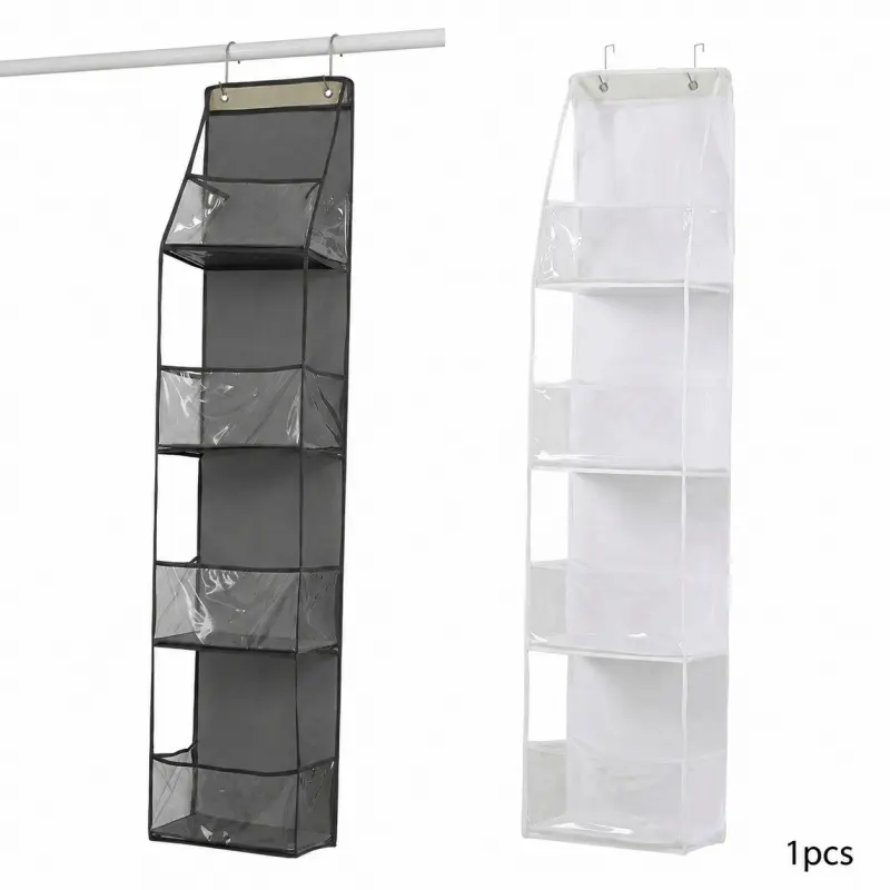 Clear Over-the-Door Bag Organizer, Hanging Storage Bag for Purses, Handbags & Accessories