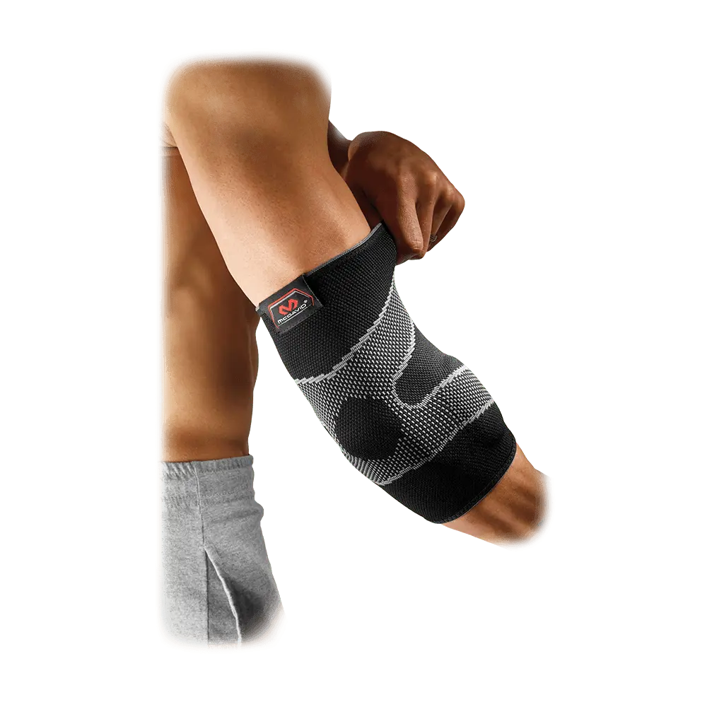 McDavid Elbow Sleeve 4-Way Elastic with Gel Buttresses - Breathable Relief for Tennis & Golf Elbow Pain - Comfort Solution for Arthritis & Bursitis