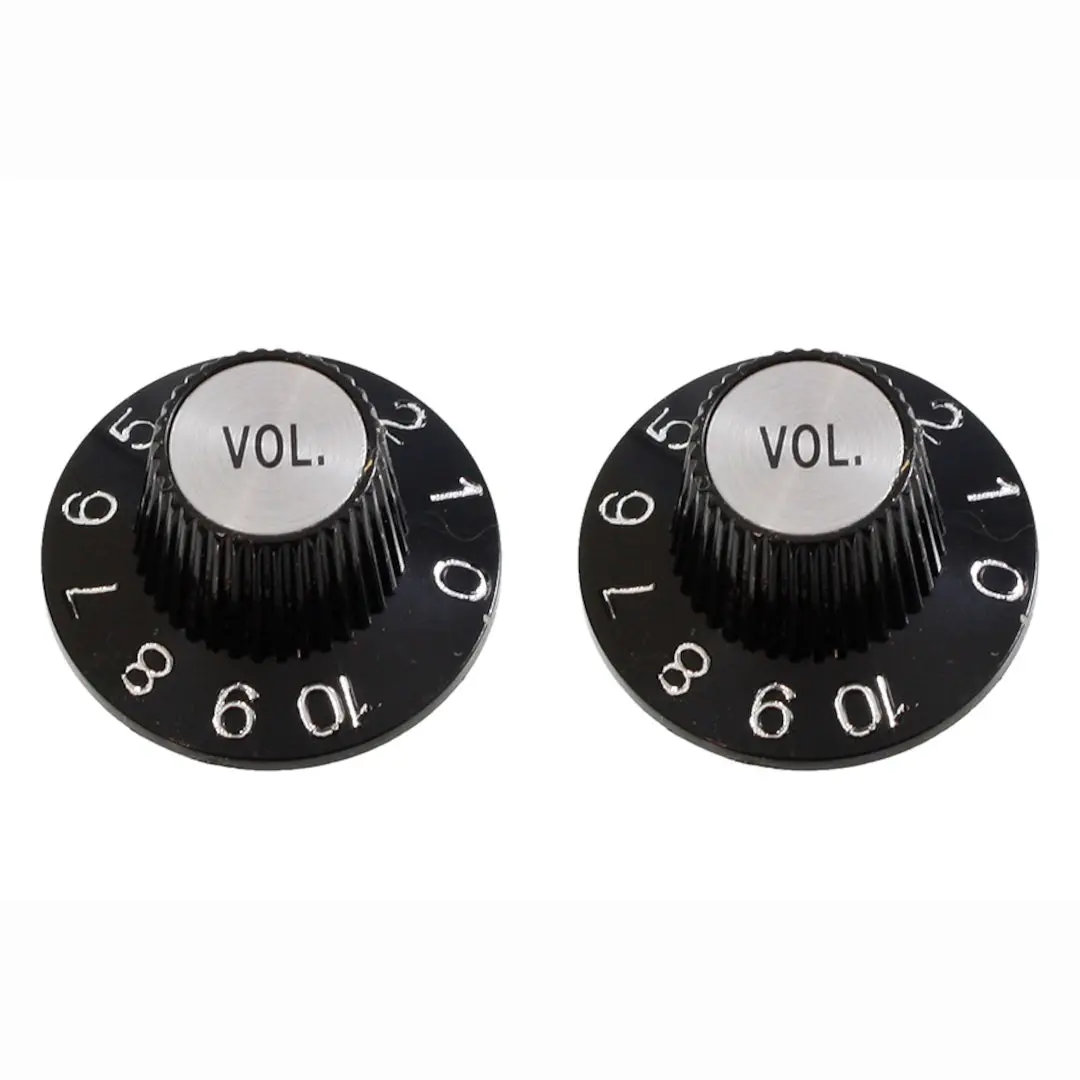 Allparts Witch Hat Volume Knobs (2 pcs)- Black