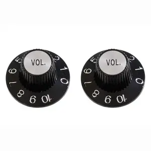 Allparts Witch Hat Volume Knobs (2 pcs)- Black