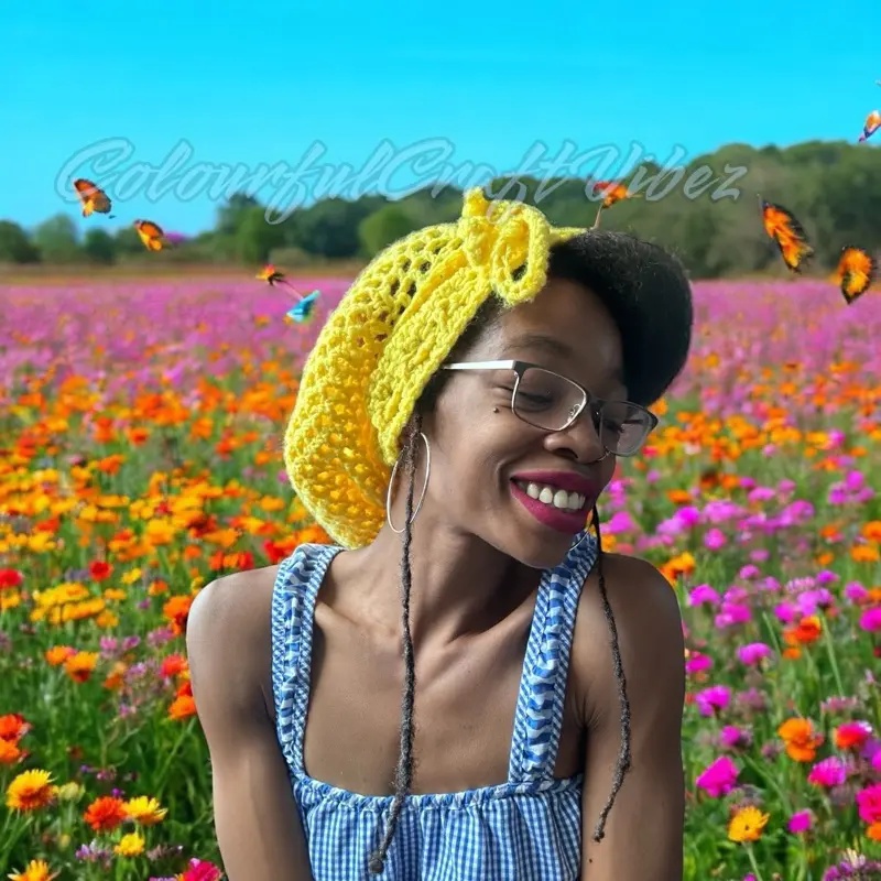 Crochet Hairnet for Women, Breathable Handmade Hair Accessory for Daily Wear