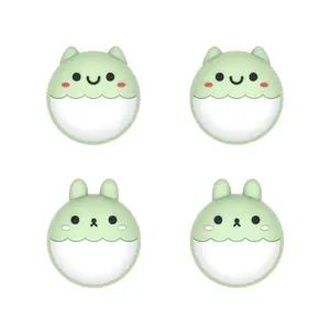 PlayVital Cute Thumb Grip Caps for PS5 & PS4 & Xbox Series X/S & Nintendo Switch Pro Controller - Rabbit & Squirrel