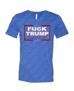 F*CK TRUMP V-Neck Shirt – Bold Anti-Trump Tee – Clean & Loud Protest Fit