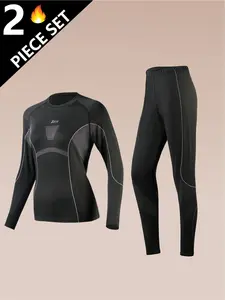 2-Piece Set Women's Underwear: Fashionable Print Long Underwear / Thermal Wear for Autumn, Winter, and Spring