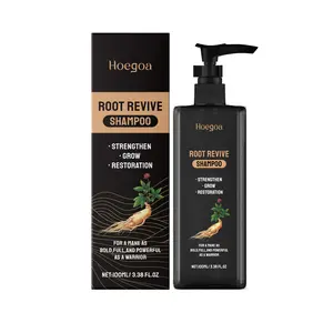 Hoegoa Ginseng Root Shampoo Moisturizes Dry Hair Softens Strands Deep Cleans Scalp for Long-Lasting Fluffiness