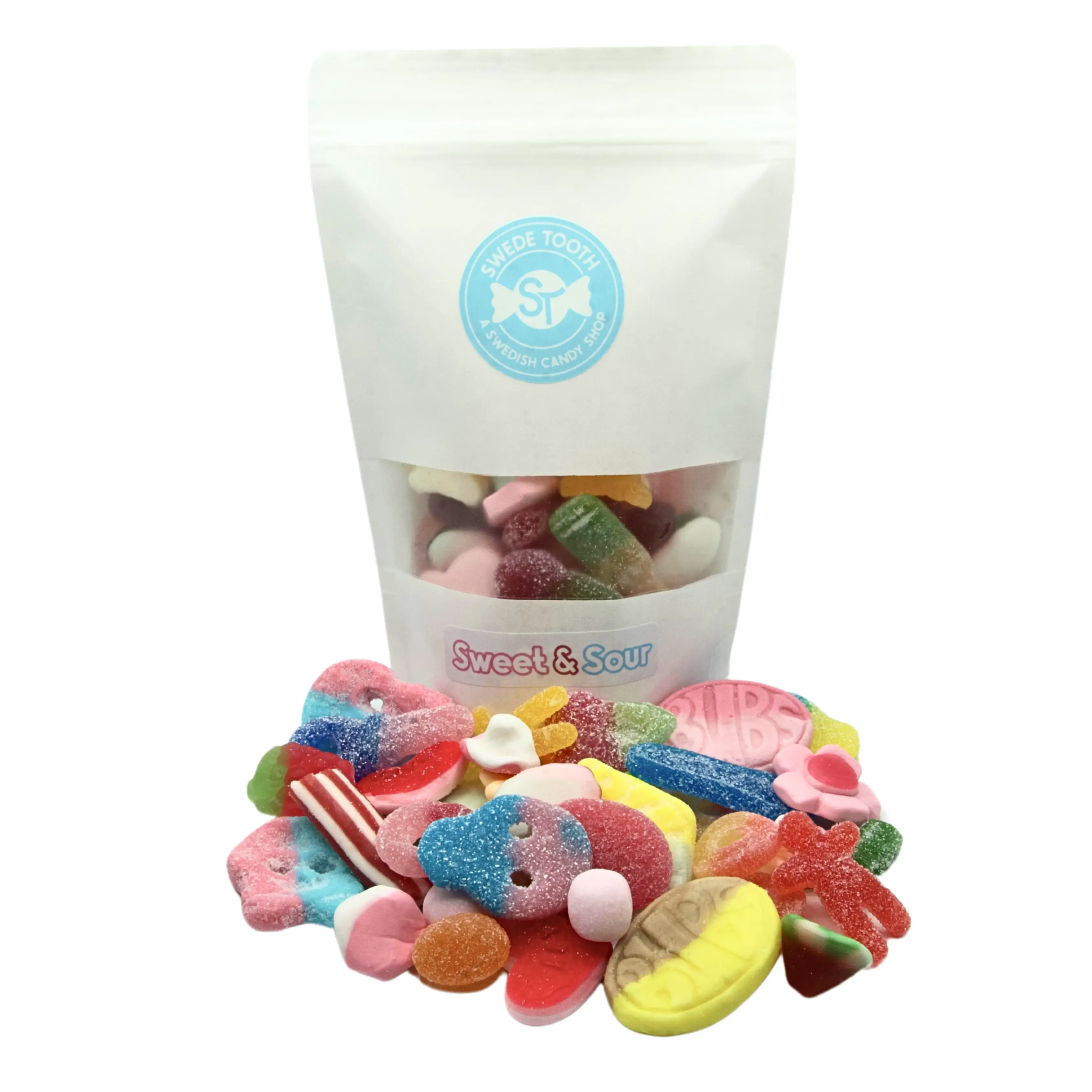 Swedish Candy- Sweet & Sour Mix- 1/2lb, 1lb and 2lb Options- Bonbon Snack Bites- Swedish Candy Mix