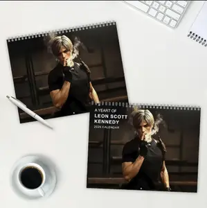 RE Requiem Leon Kennedy 2026 Calendar, Movie 2026 Calendar,  Requiem Horror Game Calendar, Gaming Fan Gift, Love for her/him.