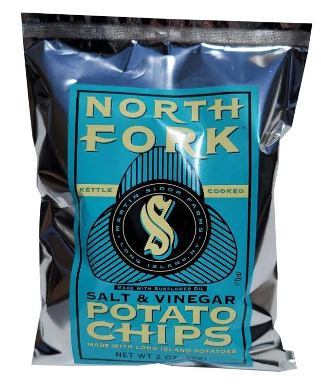 North Fork Potato Kettle Chips Salt & Vinegar 2oz 24ct