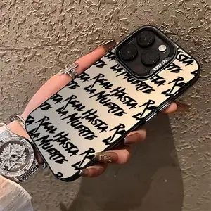 Compatible with iPhone 17 16 15 Pro Max Plus 14 13 12 11 Real Hasta La Muerte Pattern Durable shockproof Anti-Scratch PC Protective case