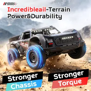 1/16 Scale 4x4 RC Monster Truck RTR, 2.4GHz Transmitter, 2S Li-ion Battery, 22MPH High Speed Off-Road Ready-to-Run Truck