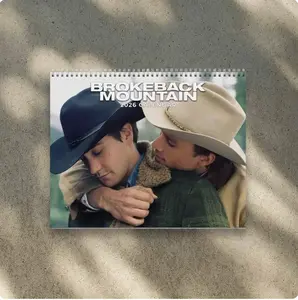 A Year Of Brokeback Mountain 2026 Calendar, Brokeback Mountain 2026 Wall Calendar, Must Have Gift For Fans 2026, Gift for fans, Home Decorating, Unique Christmas Gift, Fun Holiday Calendar Gift Idea