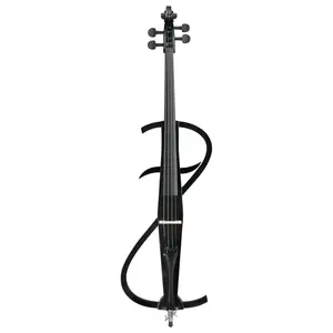 Full-size 4/4 S-type electric cello, including case, bow, rosin, headphones, connecting cable