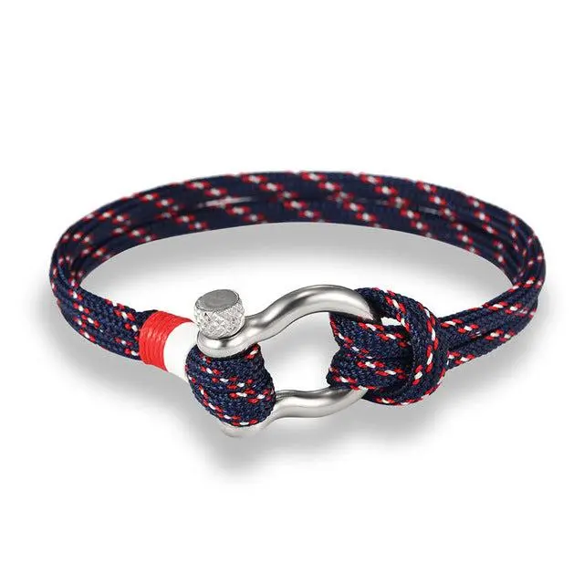 Adjustable Paracord Survival Bracelet Nautical Rope Style with Stainless Steel Buckle Durable Everyday Casual Fit for Men & Women Gear