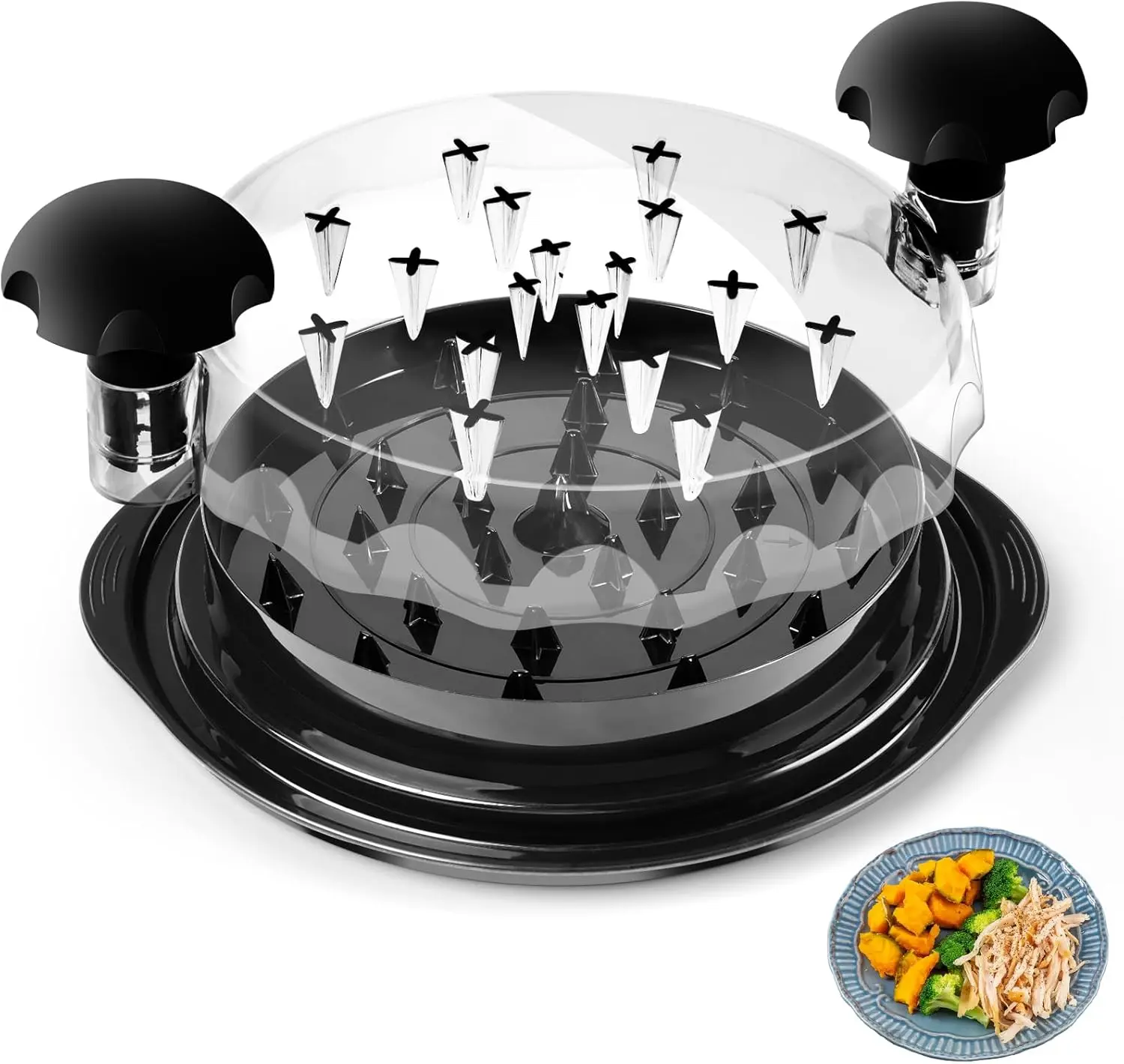 Kitchen Chicken Shredder Tool - Cool Kitchen Gadget, Grill Accessories for Meat Shredding, Twist Action Chicken and Meat Shredder Tool and Cooking Gadgets