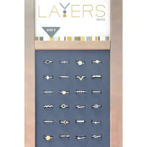 Layers Gold Rings