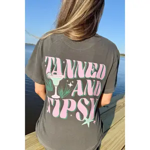 HuntX Tanned and Tipsy Comfort Color Short Sleeve Tee