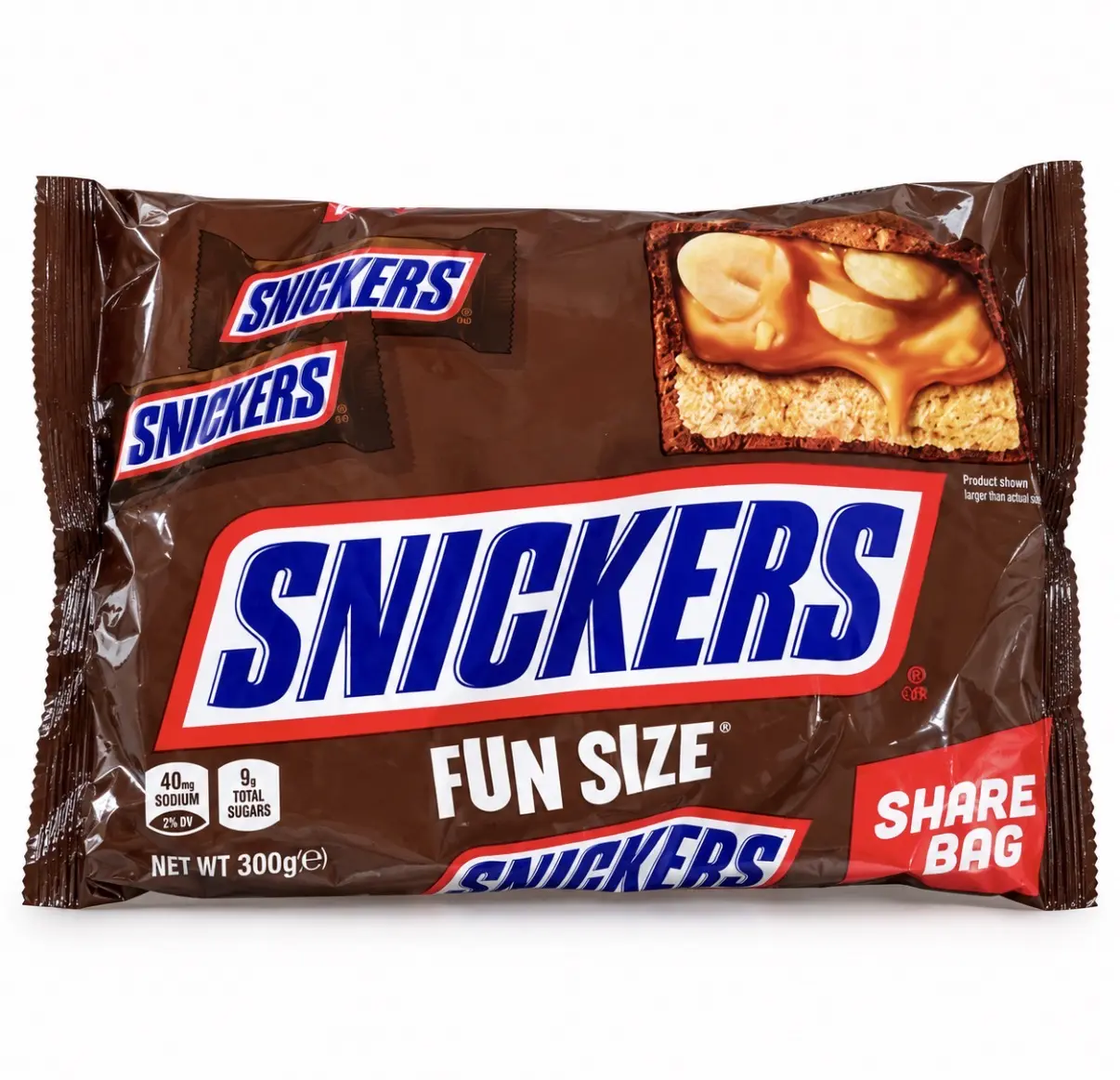 (2) Snickers Fun Size Share Bag